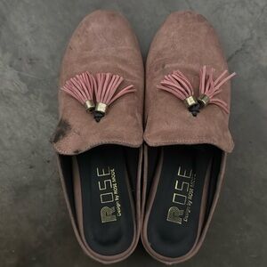 Pink mule/loafers 6